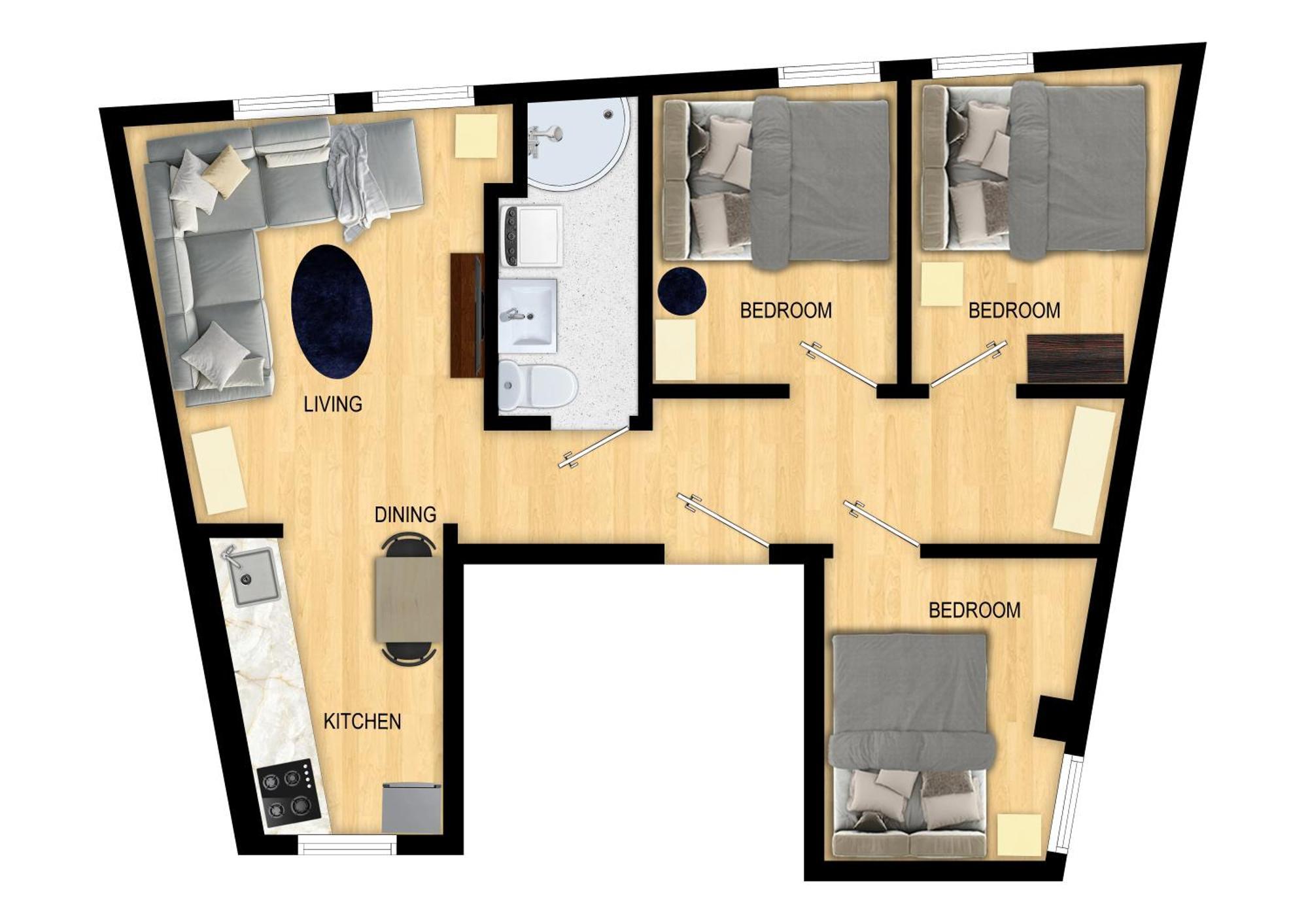 Апартаменты Family Friendly 3Br - Fast Wi-Fi - Behind Bryggen Берген Экстерьер фото